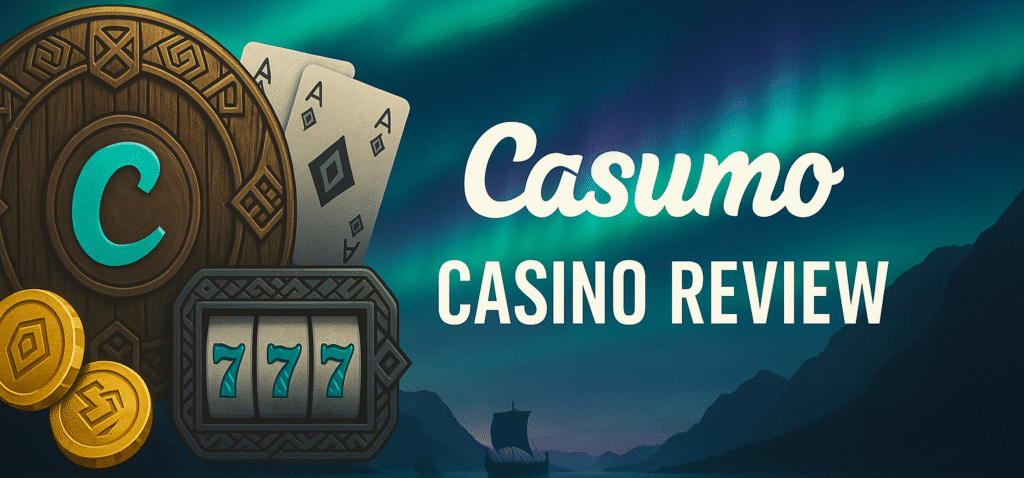 Casumo Casino Review 2025 banner promoting Fast Withdrawal Casumo, Casumo Bonus Free Spins, and exclusive Casumo Bonus Scandinavia offers for players in Norway.